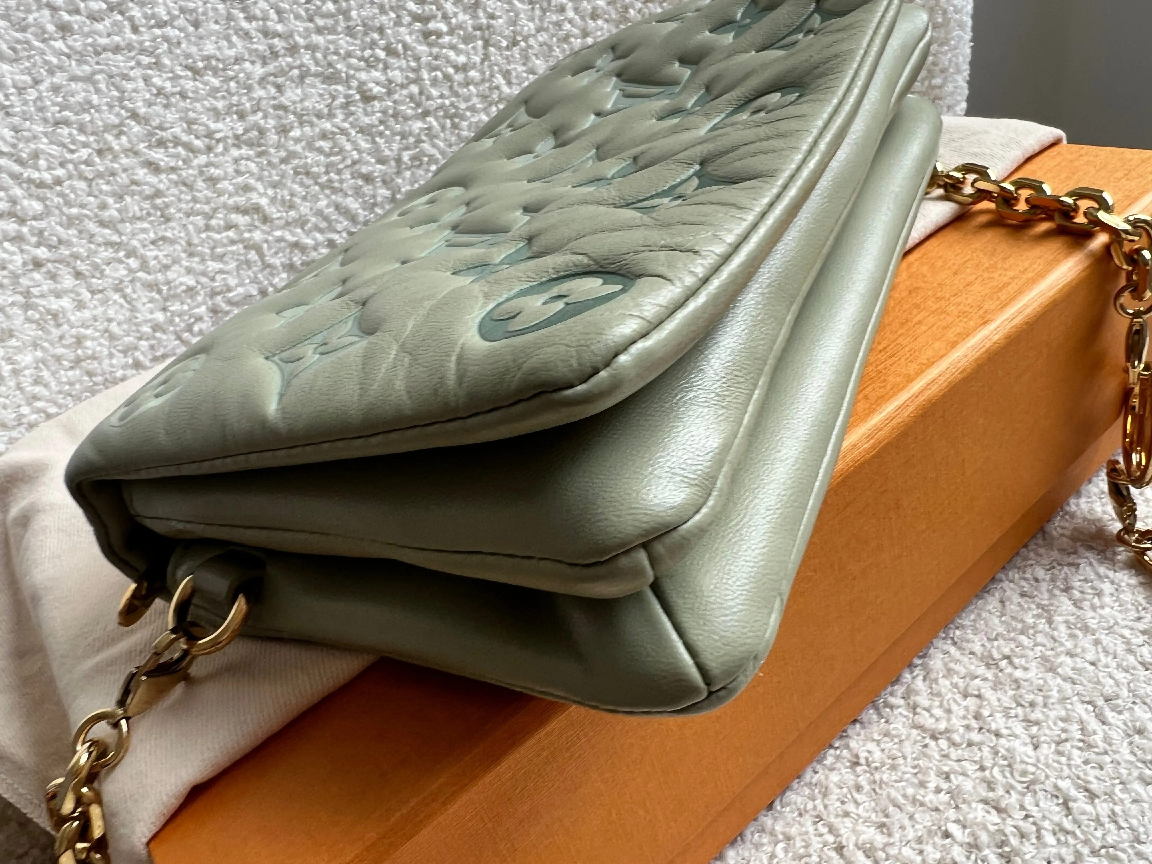 Louis Vuitton Sage Green Coussin Pochette (RRP £2090)
