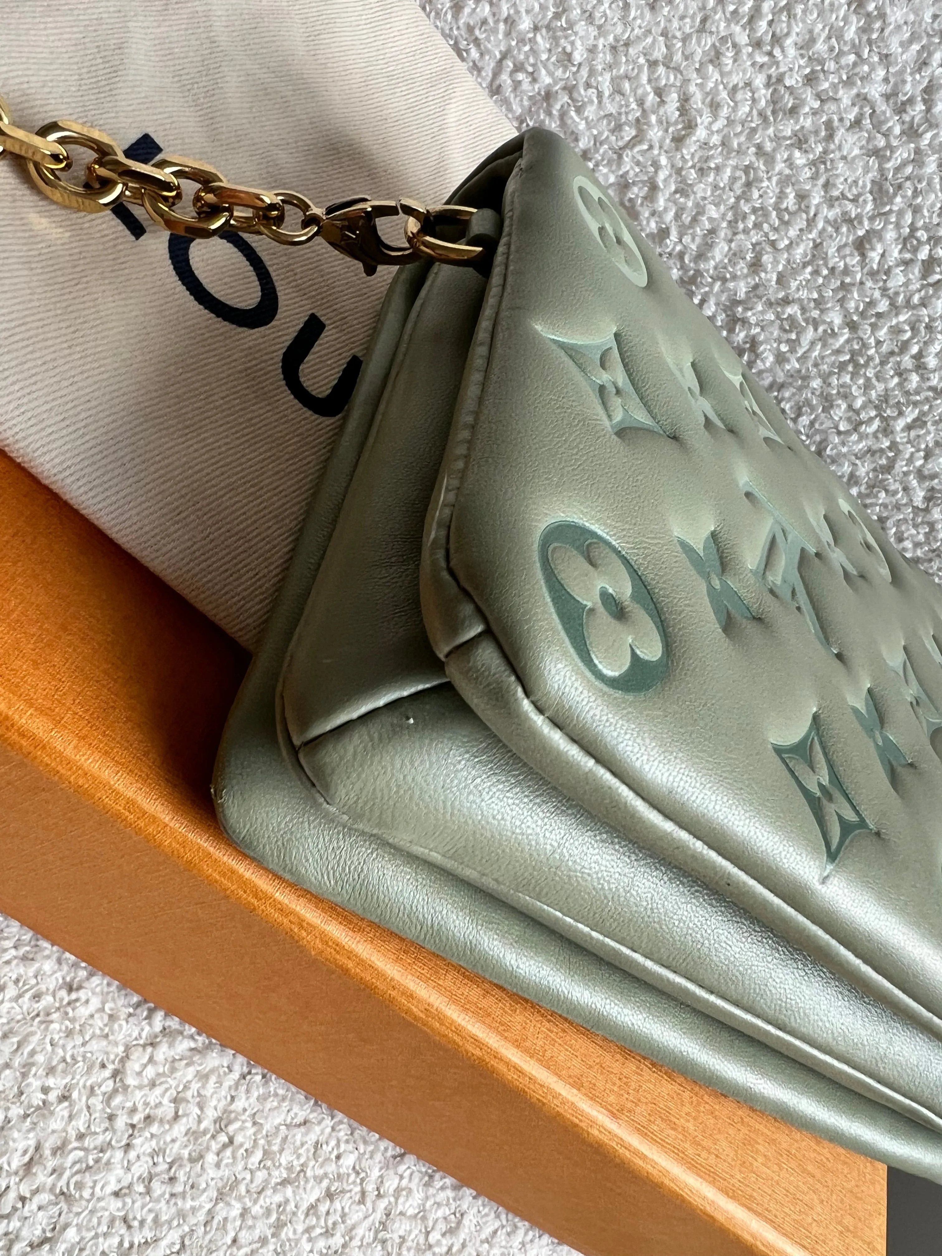 Louis Vuitton Sage Green Coussin Pochette (RRP £2090)