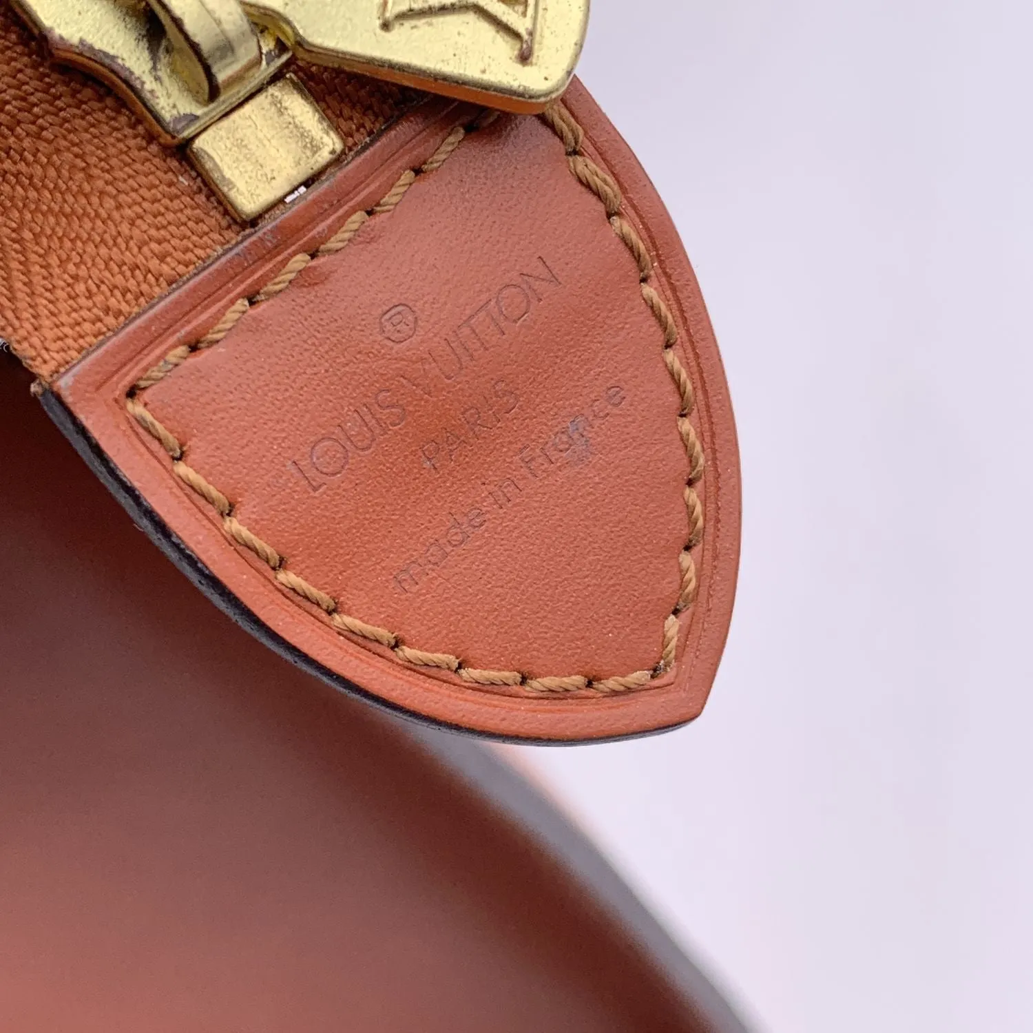 LOUIS VUITTON Vintagetan Epi Leather Riviera Satchel Handbag