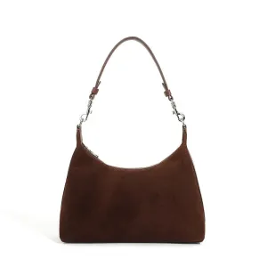 Louise Matte Hobo Suede Tote