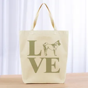 Love German Shepherd Tote Bag - khaki