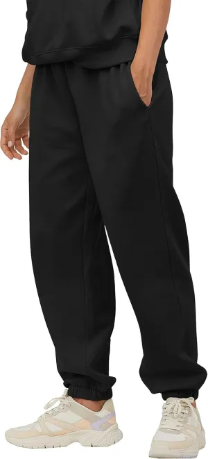 Ma Croix Mens Lightweight Sweatpants with Pockets Elastic Waist Fleece Jogger