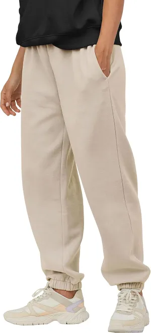 Ma Croix Mens Lightweight Sweatpants with Pockets Elastic Waist Fleece Jogger
