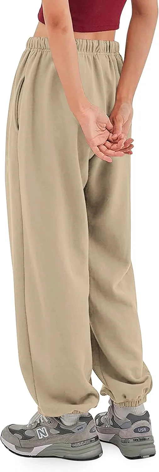 Ma Croix Mens Lightweight Sweatpants with Pockets Elastic Waist Fleece Jogger