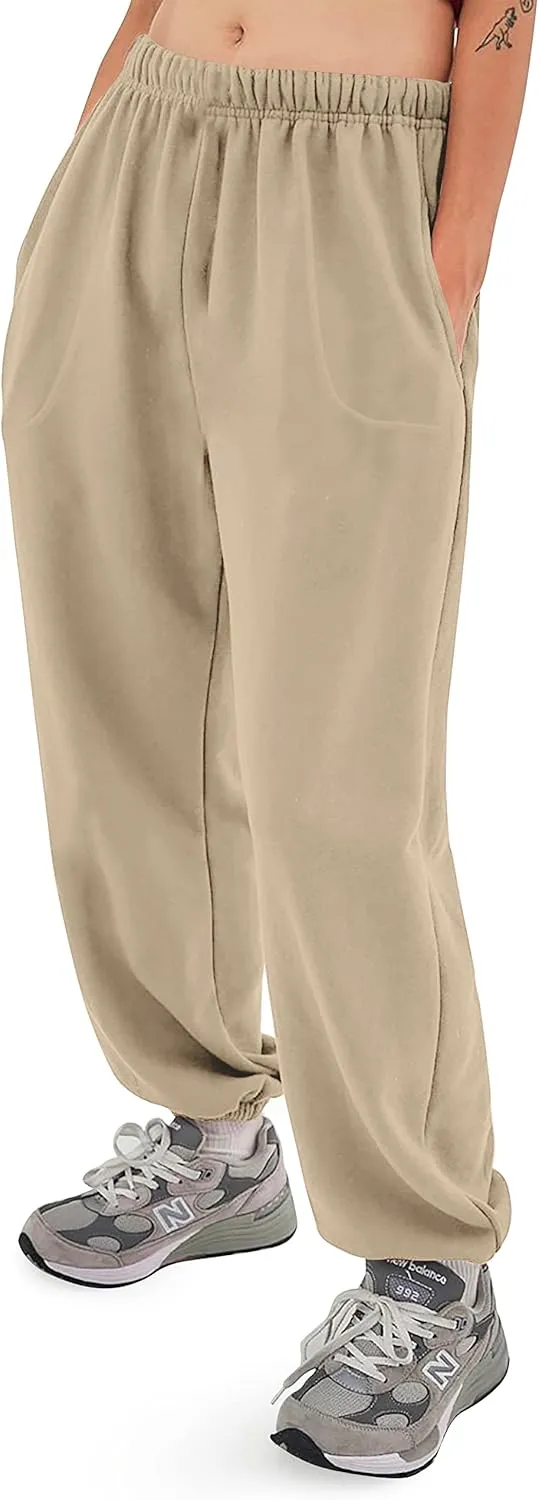 Ma Croix Mens Lightweight Sweatpants with Pockets Elastic Waist Fleece Jogger