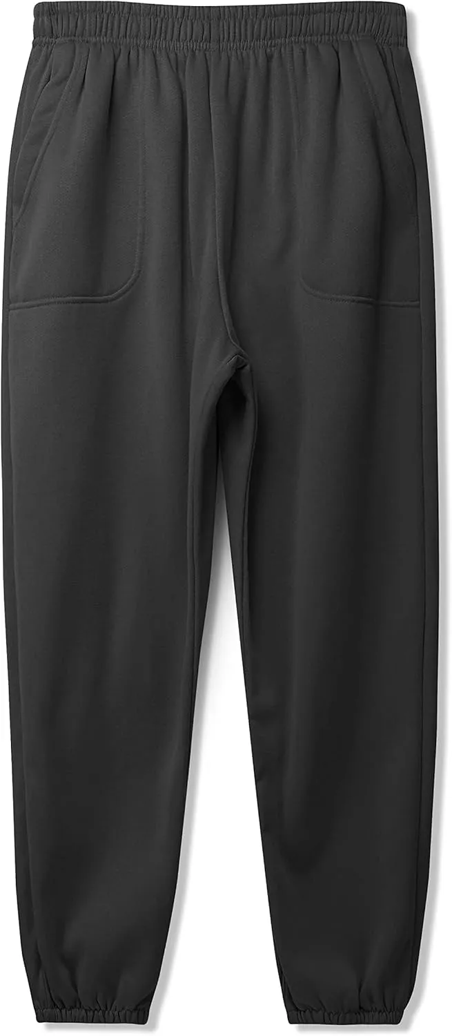 Ma Croix Mens Lightweight Sweatpants with Pockets Elastic Waist Fleece Jogger
