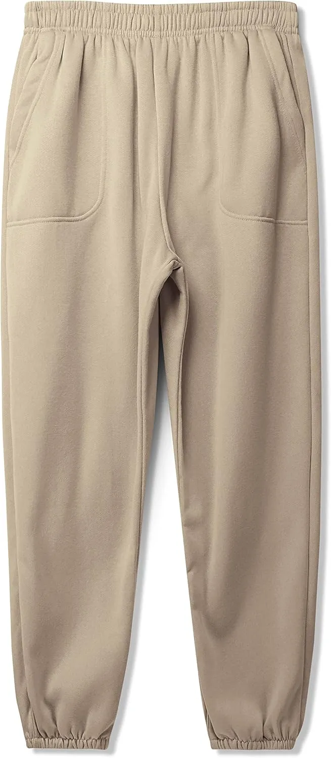 Ma Croix Mens Lightweight Sweatpants with Pockets Elastic Waist Fleece Jogger