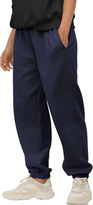 Ma Croix Mens Lightweight Sweatpants with Pockets Elastic Waist Fleece Jogger