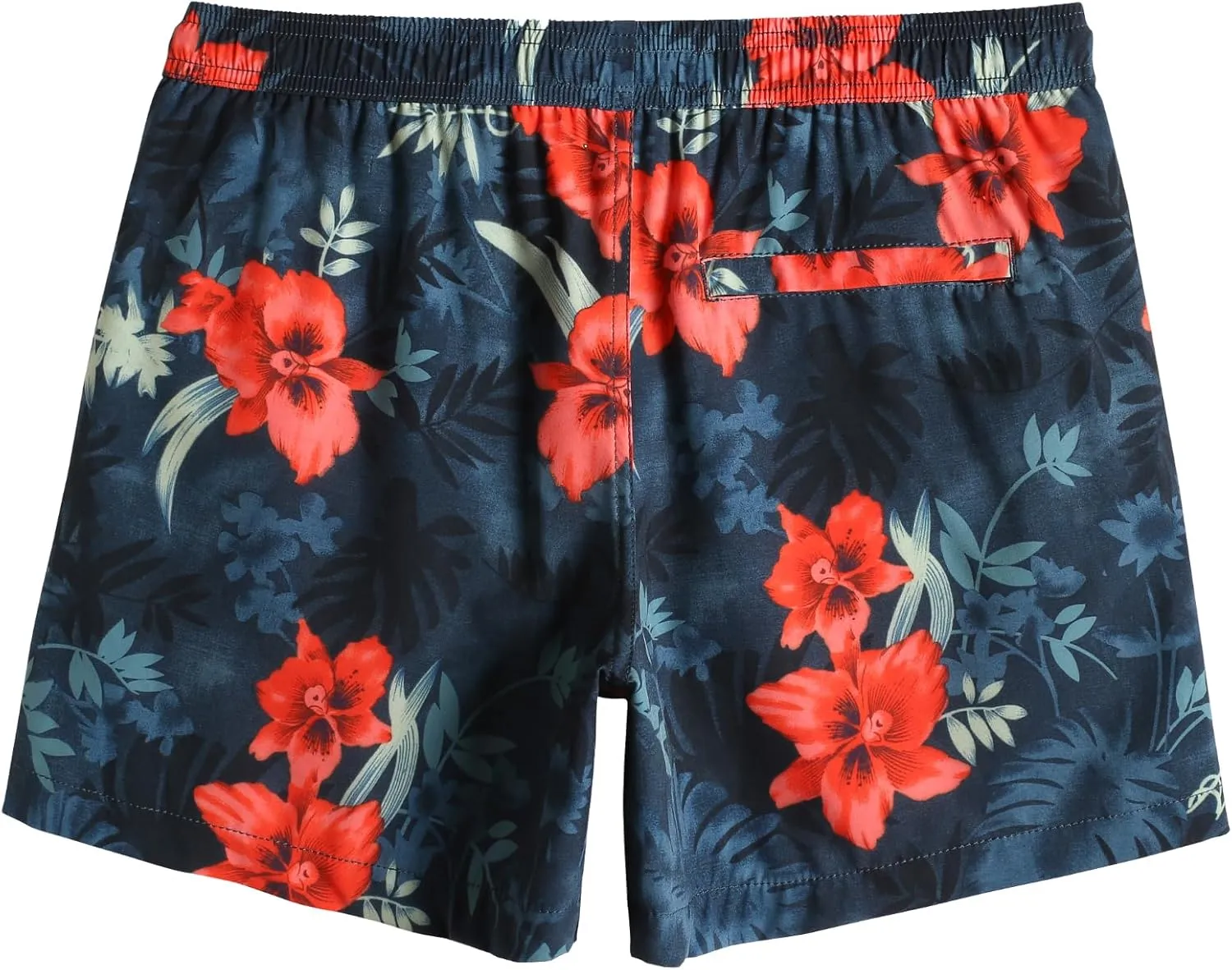 maamgic Mens Boys 80s 90s Vintage 4 Way Stretch Swim Trunks with Mesh Lining Quick Dry Swim Suits Board Shorts