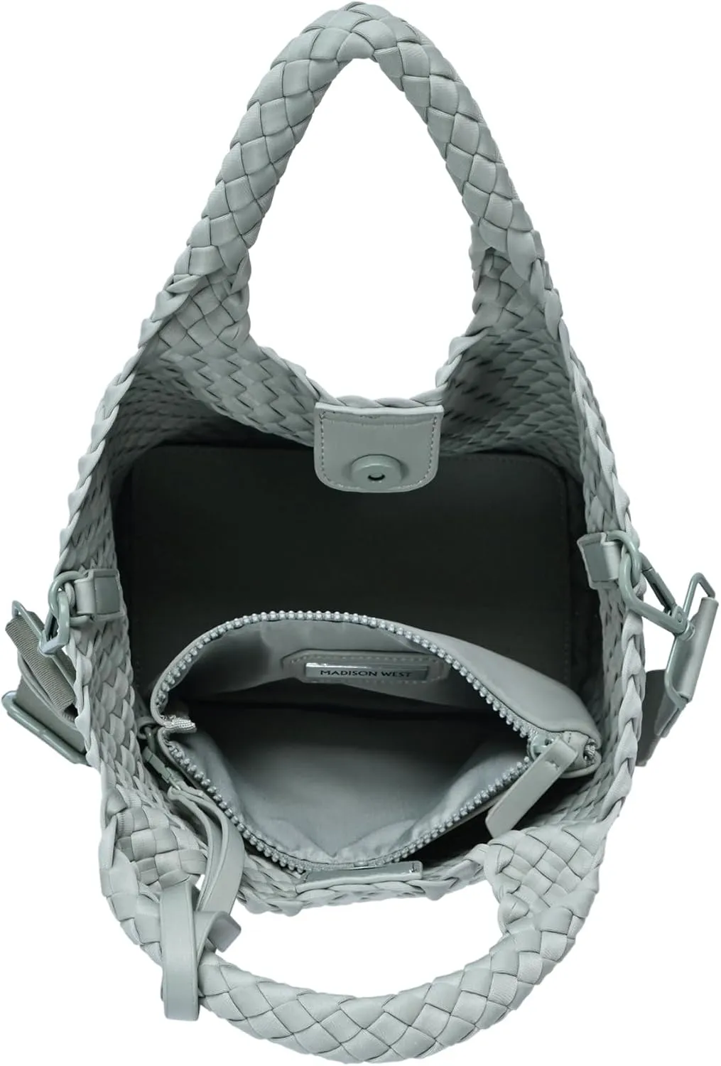 Madison West Kya Neoprene 2 in 1 Satchel Bag for Women | Durable Satchel Bag with sturdy base and thick web canvas strap |
