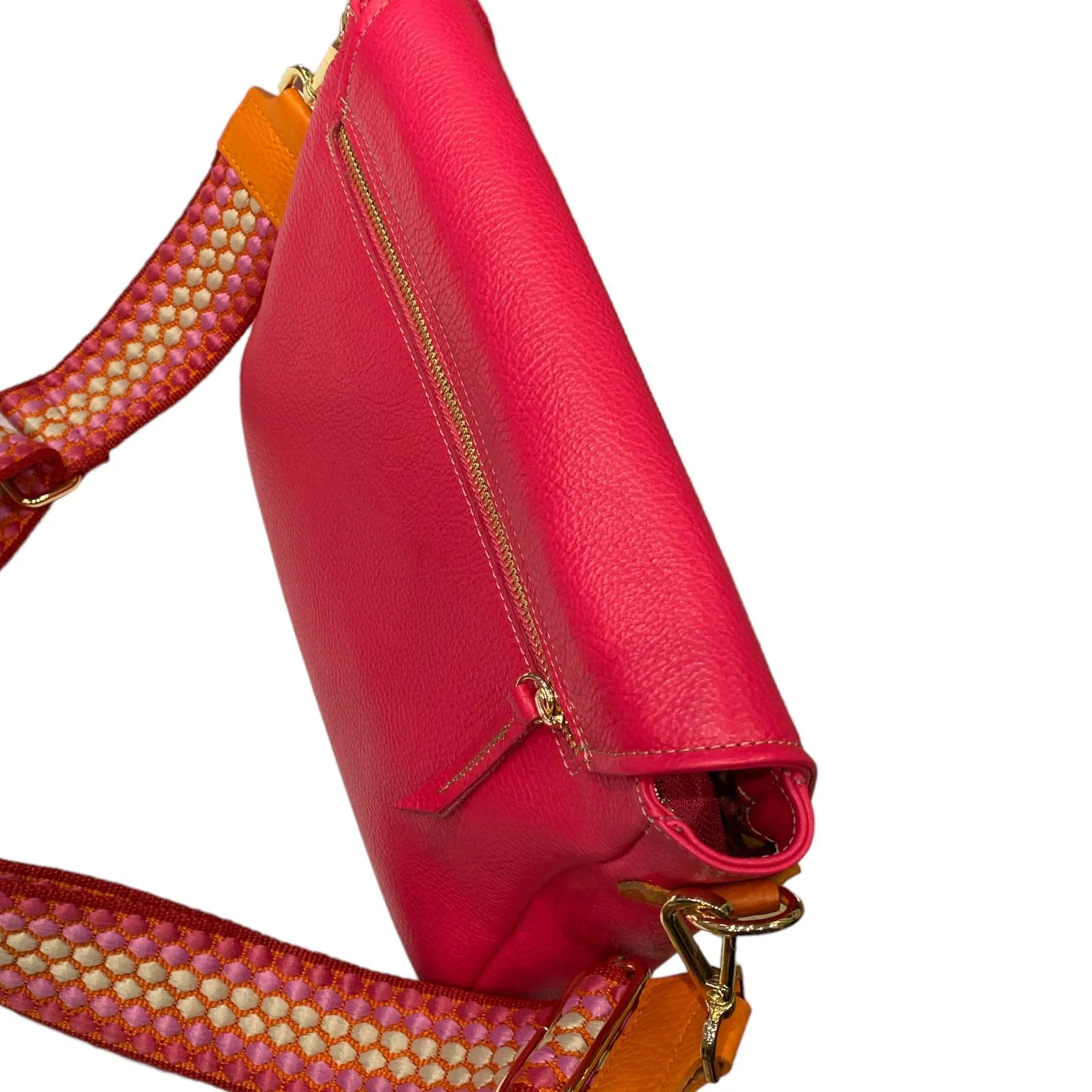 Mandy. Raspberry pink leather limited edition bag