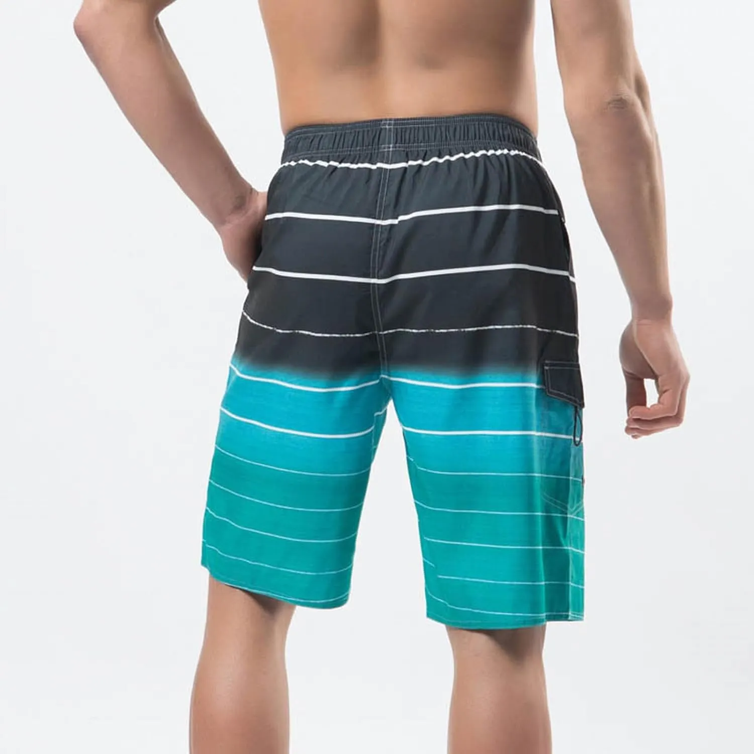 Matching Couples Outfits for Vacation Mesh Printed Beach Shorts Beach Pants Pants Daddy Shorts Men Mens Teal Swim