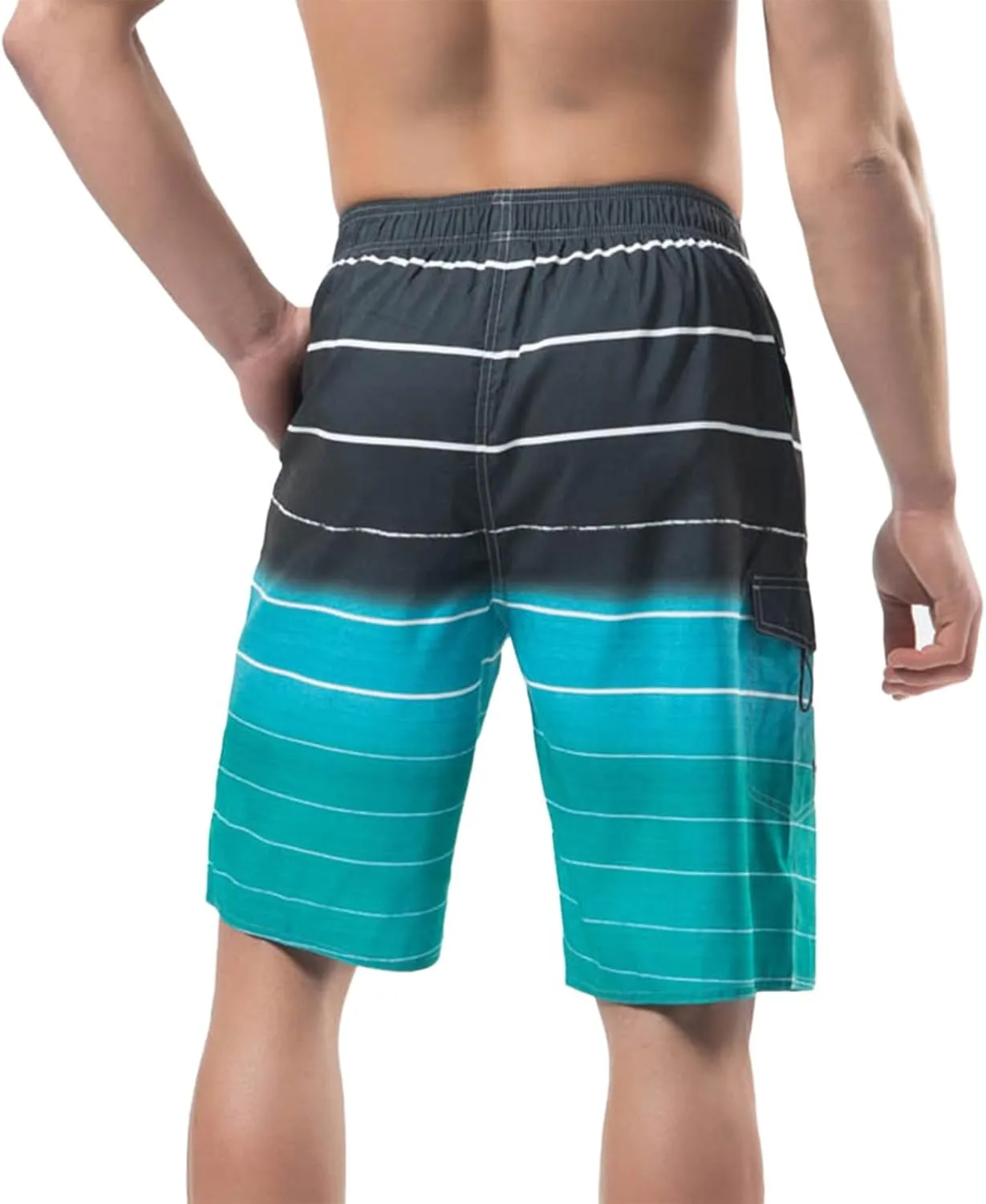 Matching Couples Outfits for Vacation Mesh Printed Beach Shorts Beach Pants Pants Daddy Shorts Men Mens Teal Swim