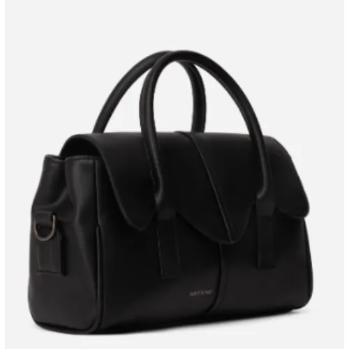 MATT & NAT - GABBY VEGAN SATCHEL | ARBOR | BLACK