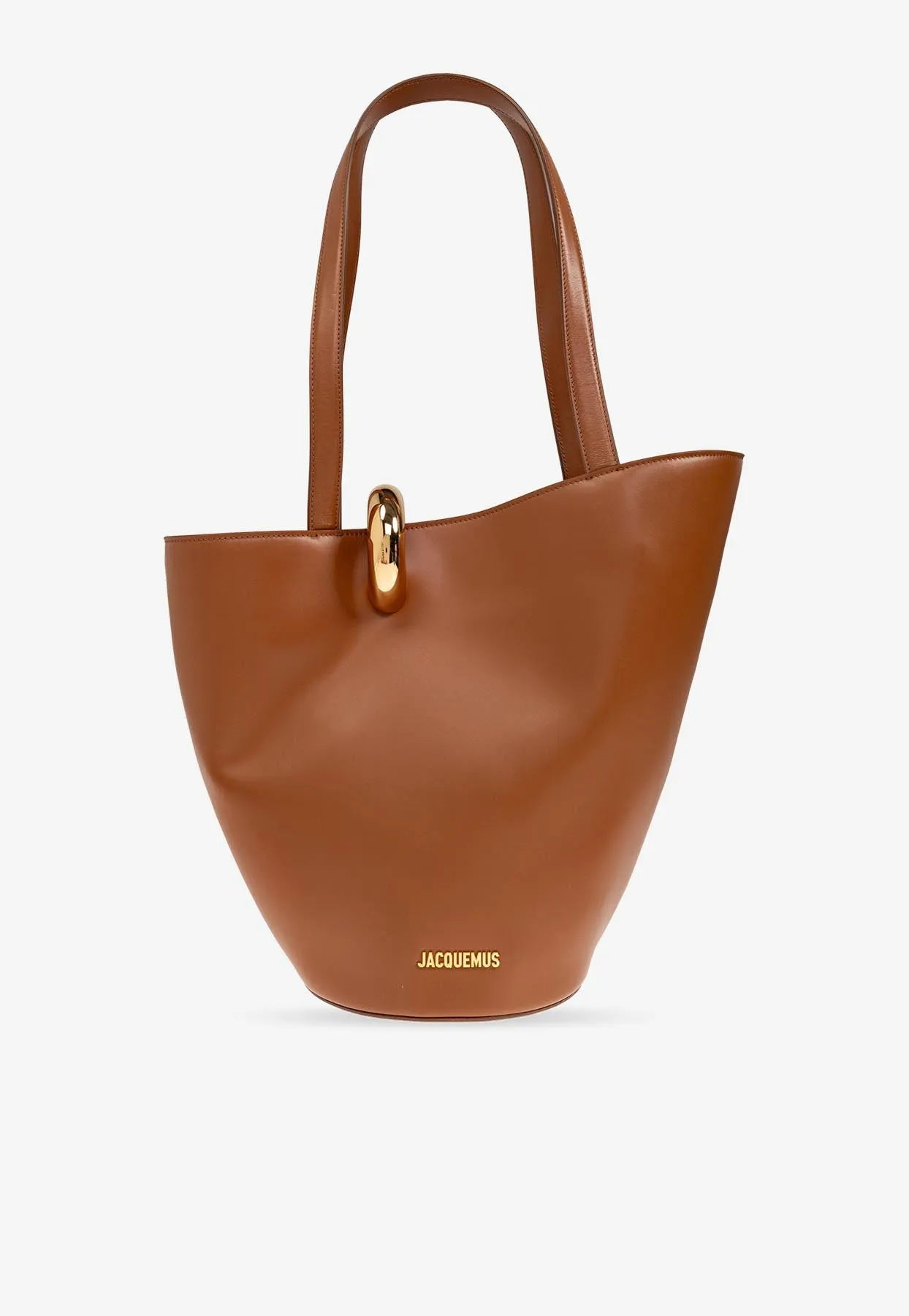 Medium Bambola Leather Bucket Bag