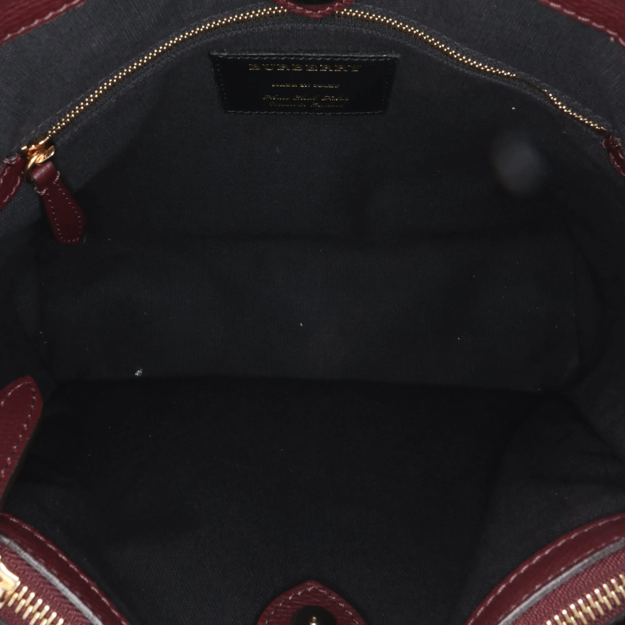 Medium Leather and House Check Banner Satchel