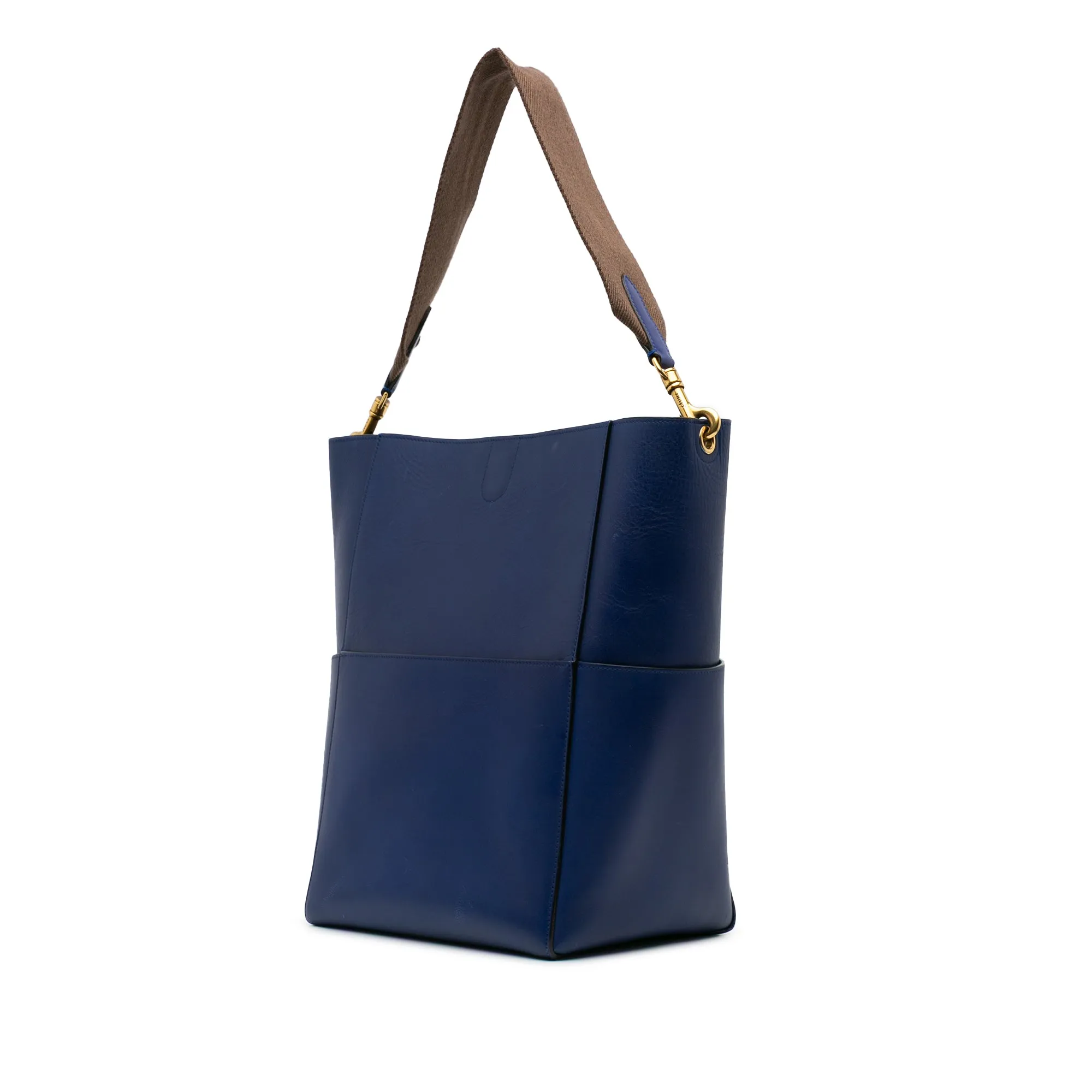 Medium Leather Seau Sangle Bucket Bag