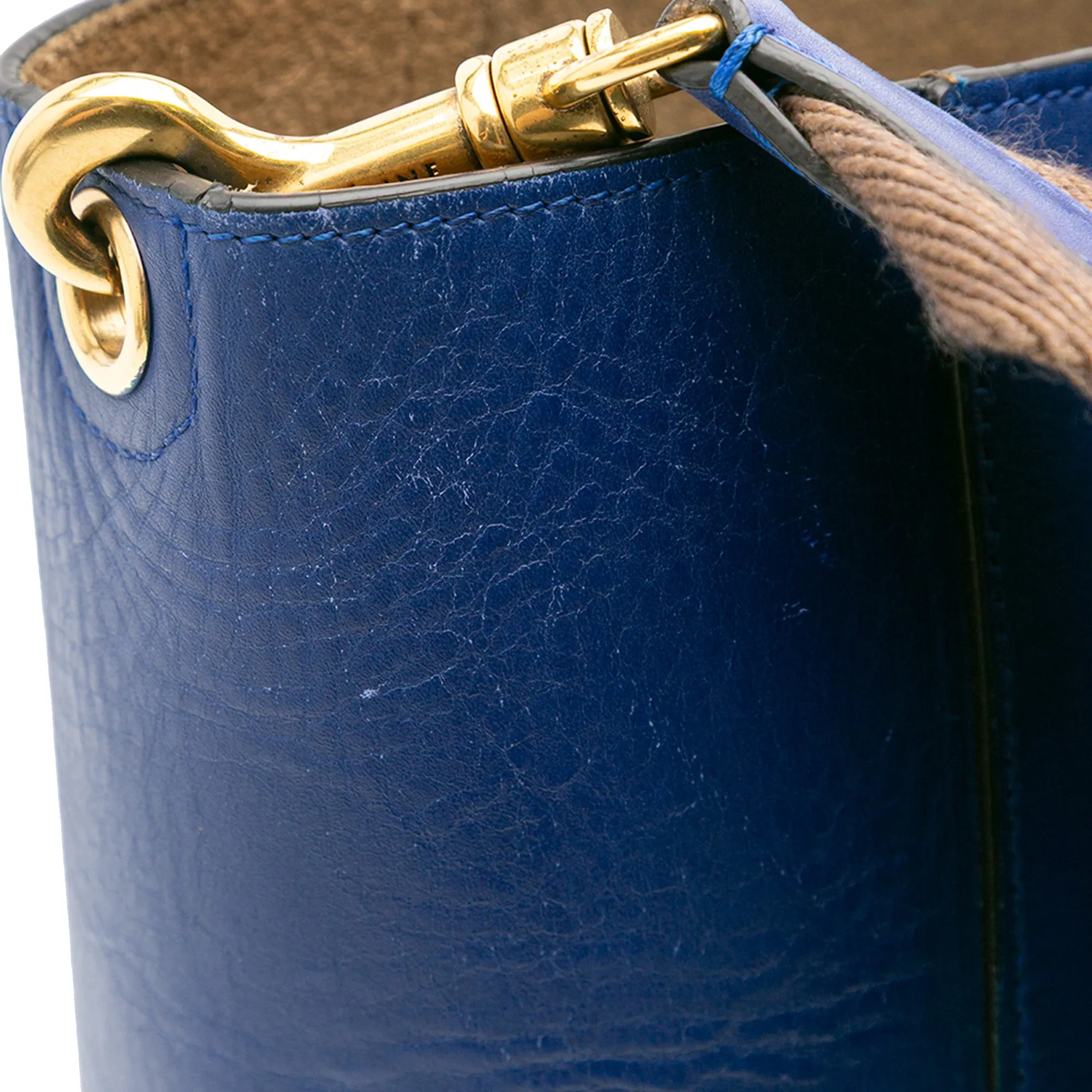 Medium Leather Seau Sangle Bucket Bag