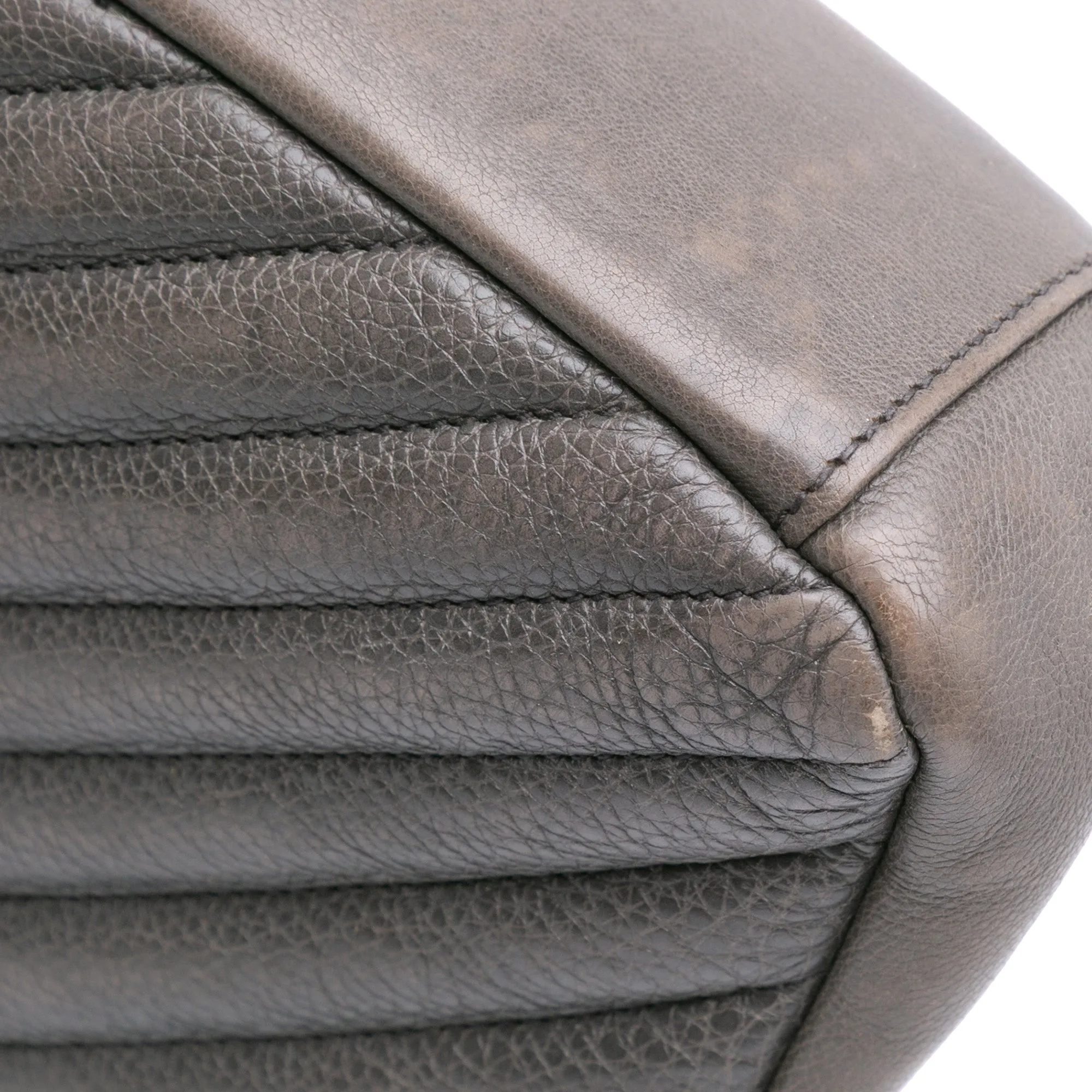 Medium Monogram Chevron Sheepskin College Bag