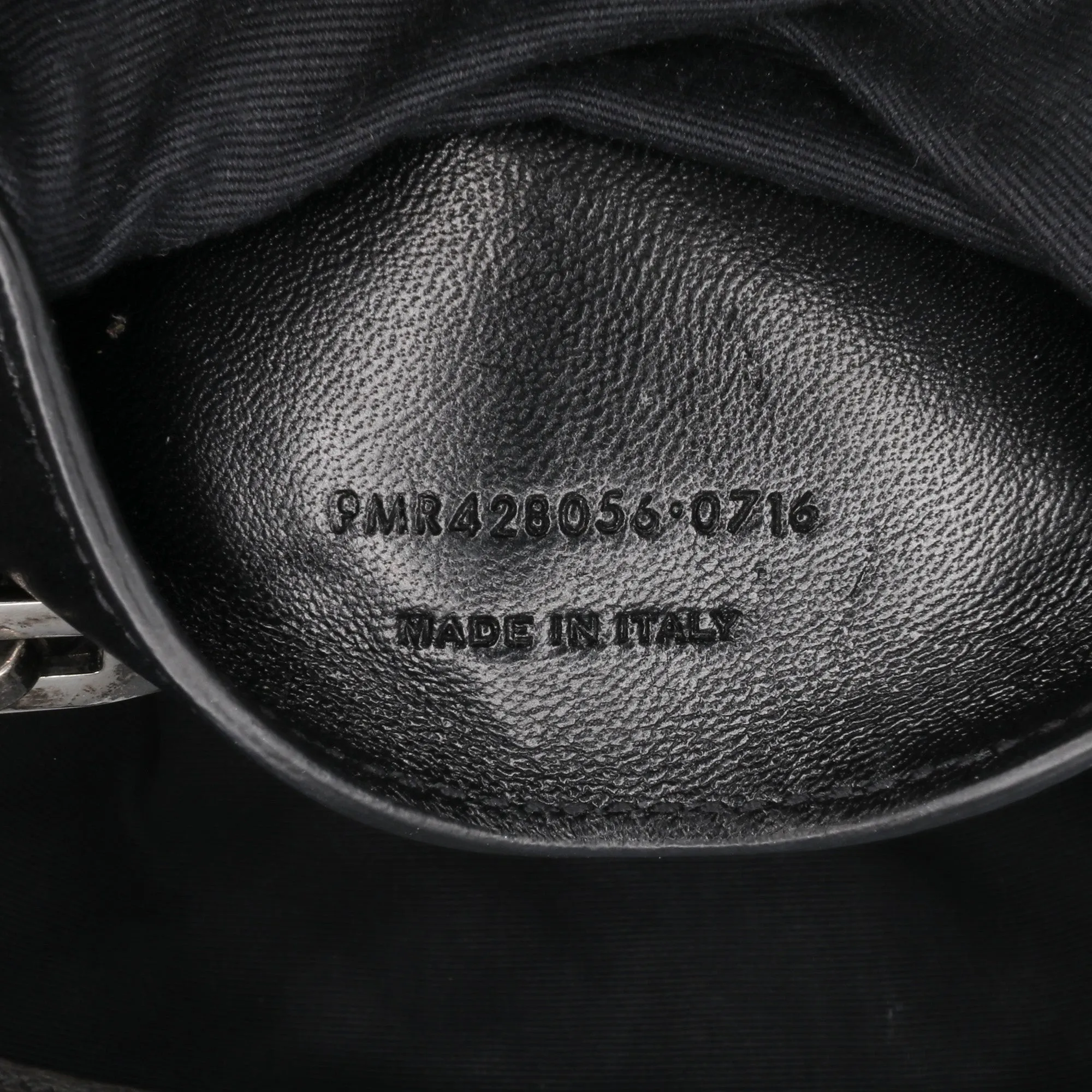 Medium Monogram Chevron Sheepskin College Bag