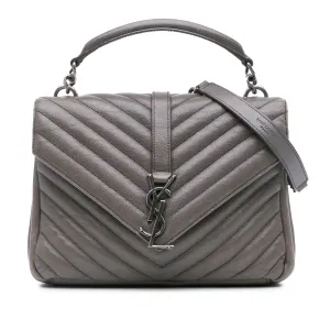 Medium Monogram Chevron Sheepskin College Bag
