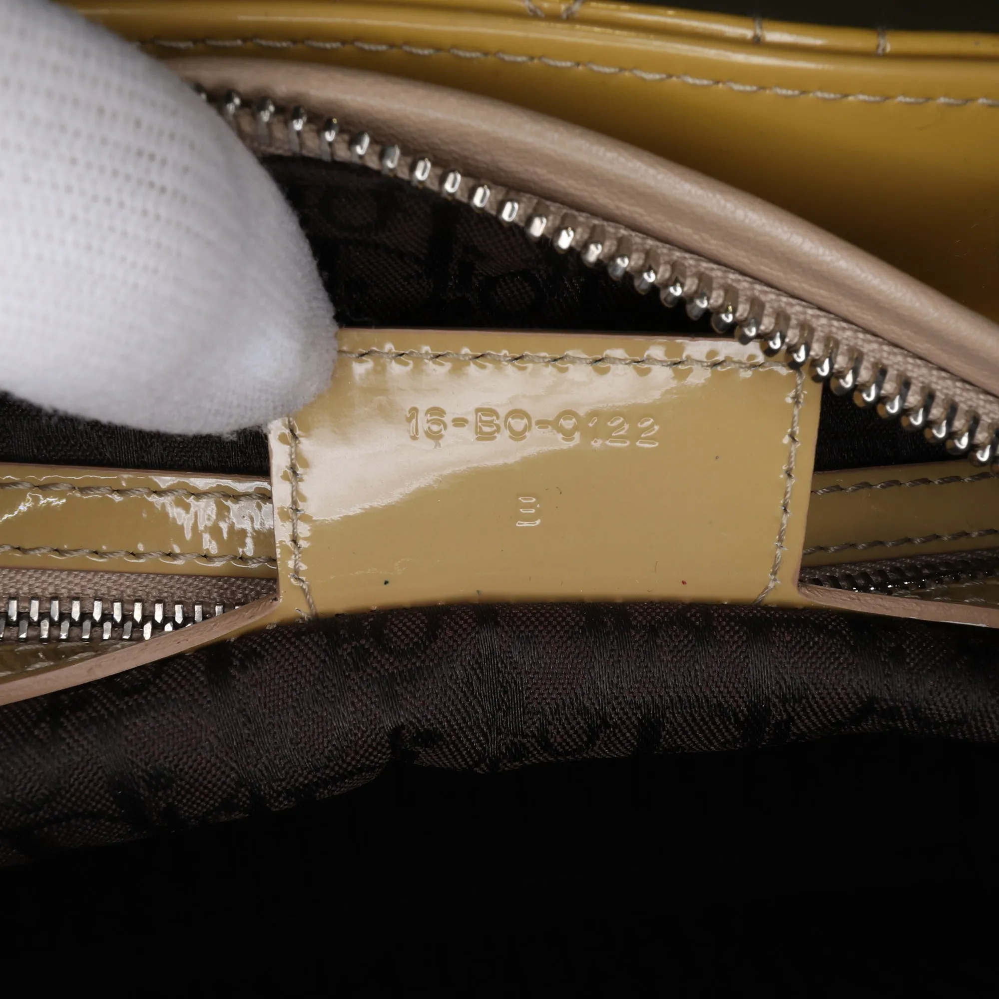 Medium Patent Cannage Lady Dior