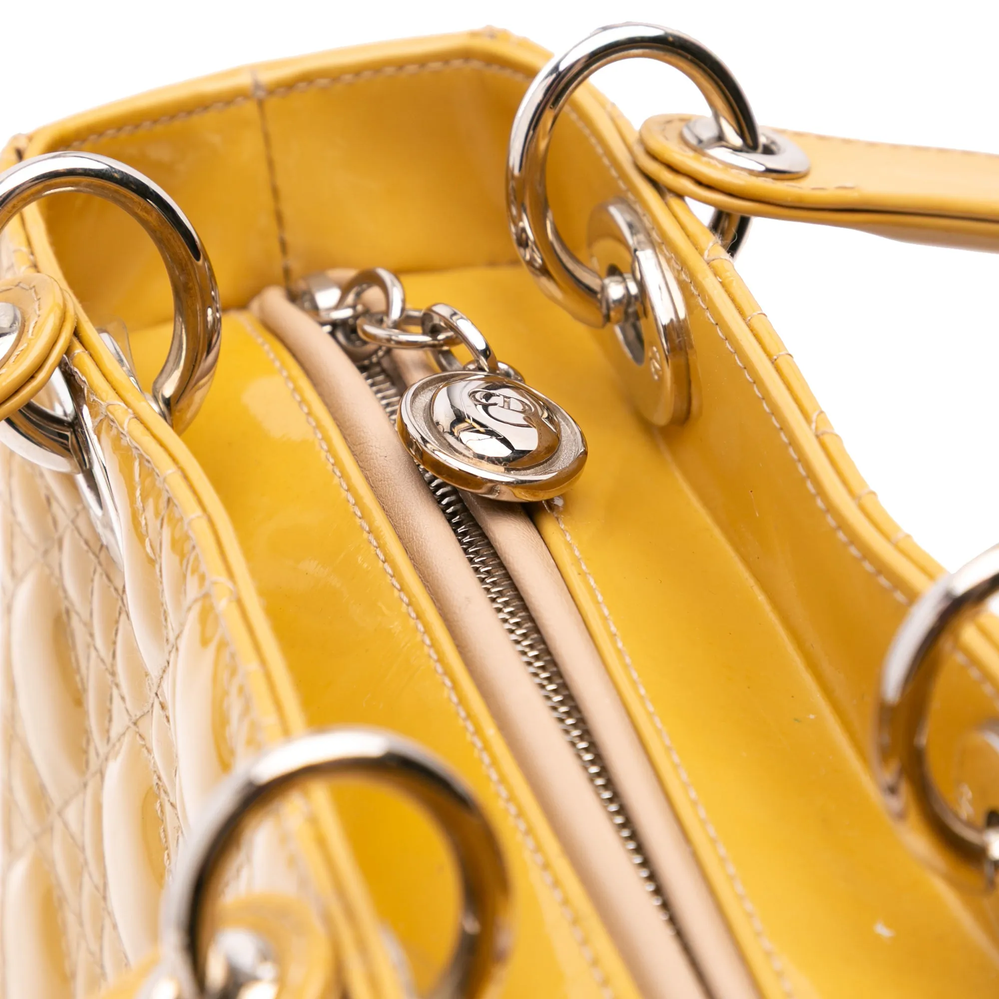 Medium Patent Cannage Lady Dior