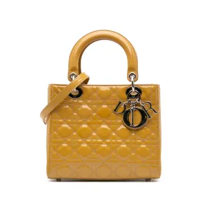 Medium Patent Cannage Lady Dior