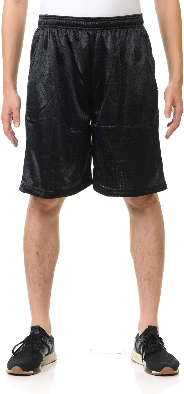 Men Mesh Shorts with Pockets Sizes S-5XL