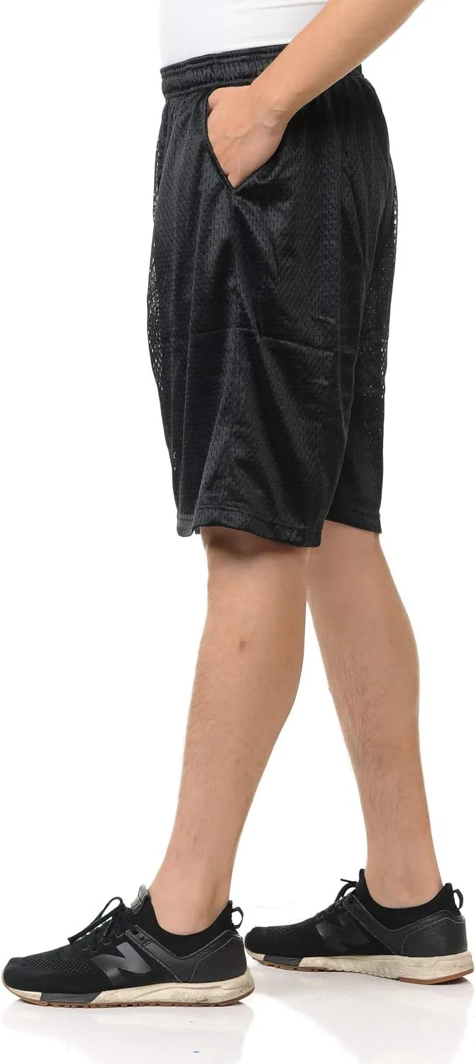 Men Mesh Shorts with Pockets Sizes S-5XL