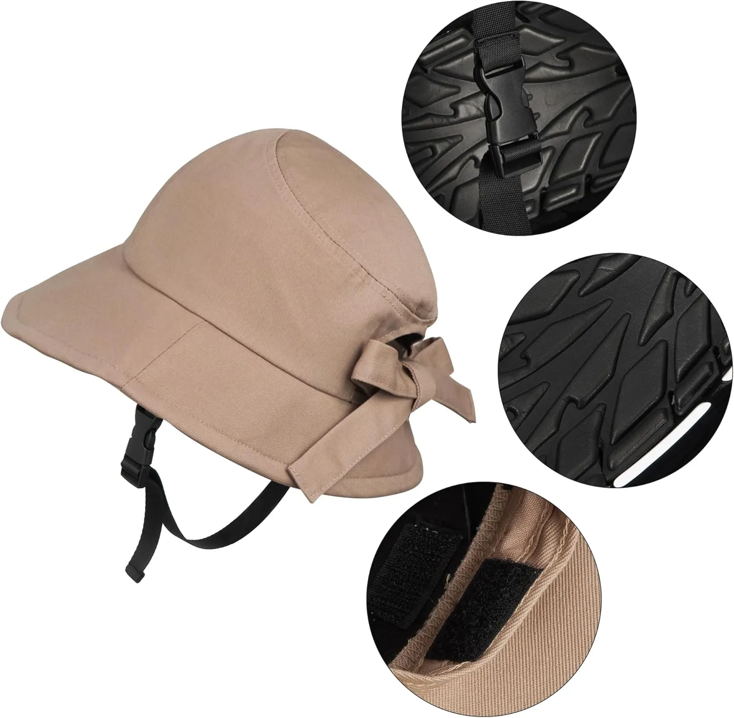 Men Women Helmet Liner Cycling Sun Hat Safety Helmet Shaped Fishing Hat Motorcycle Bike Visor Cap