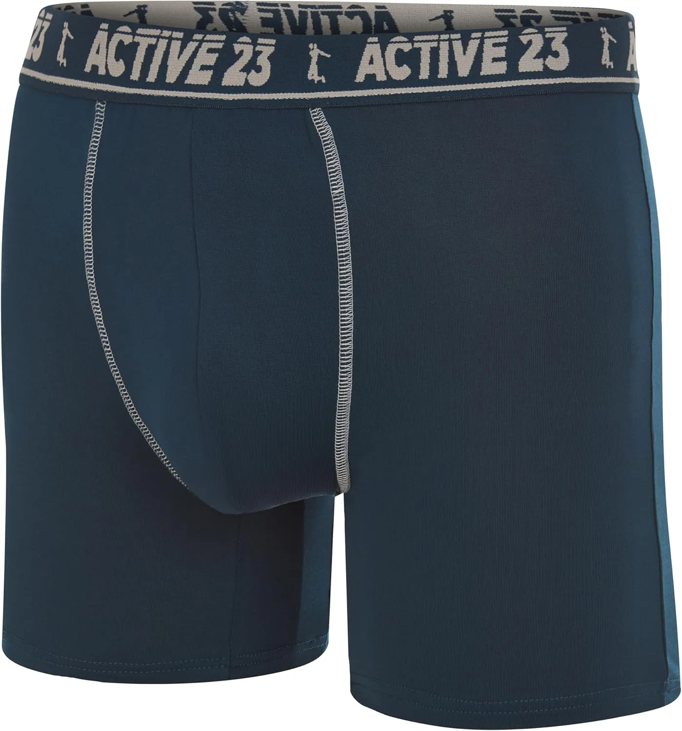Mens 6 or 8 Pack Dry Fit Performance Boxer Briefs for Men, Cooling Moisture Wicking Athletic Support Underwear