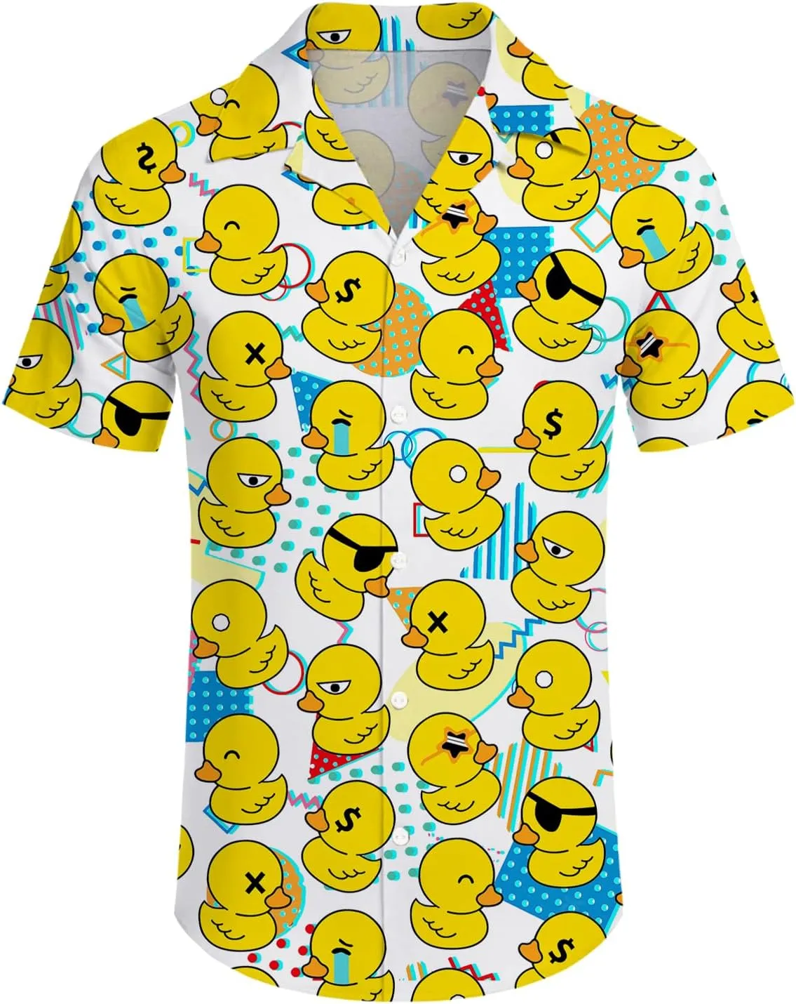 Mens Hawaiian Shirt and Shorts Set 2 Piece 80s 90s Outfit for Men Short Sleeve Button Down Suit with Bucket Hats