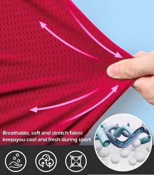 Mens Mesh Shorts 6 Inch Inseam Mens Athletic Shorts Breathable Fabric for Gym and Workouts