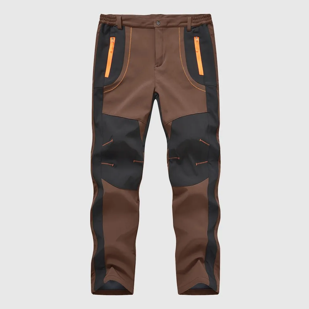 Men's Outdoor Snow Ski Water Resistant Fleece Lined Pants