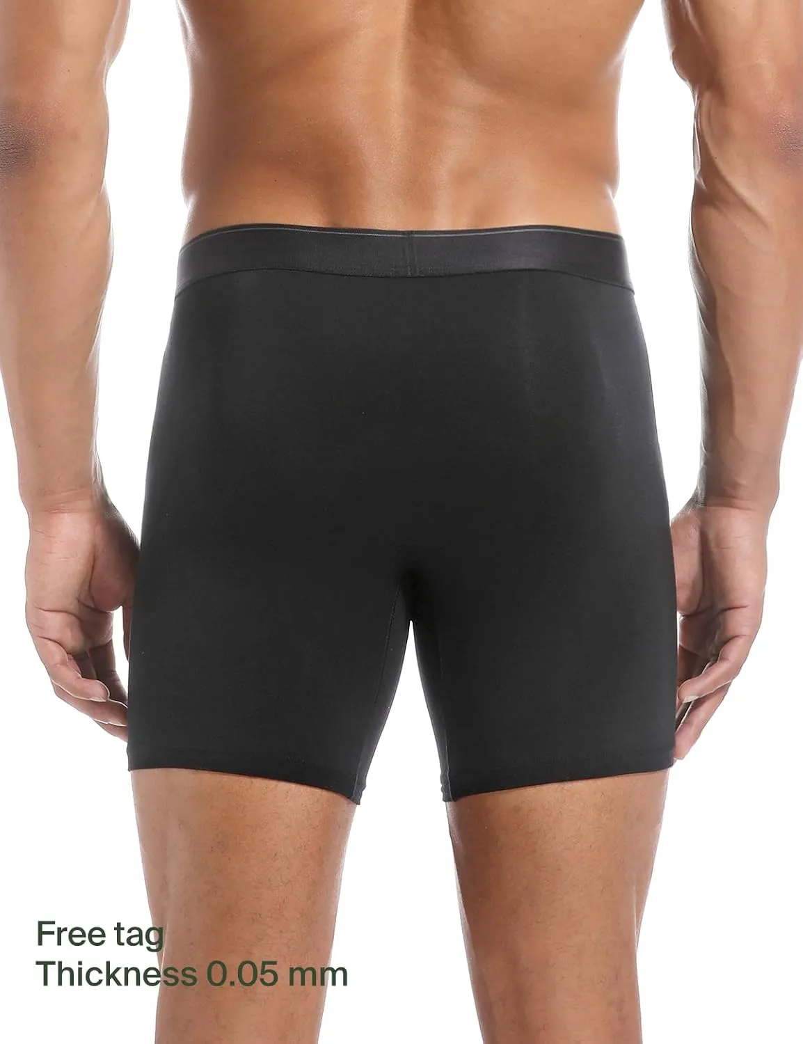 Men's Underwear Boxer Briefs 3Pack, Modal Breathable Underwear with Soft Elastic Waistband, Moisture Wicking