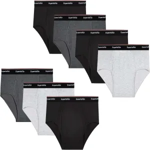 Men's Underwear Briefs Viscose from Bamboo Full Rise, Moisture Wicking Tagless Underwear for Men Pack Comfort Fly