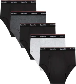 Men's Underwear Briefs Viscose from Bamboo Full Rise, Moisture Wicking Tagless Underwear for Men Pack Comfort Fly