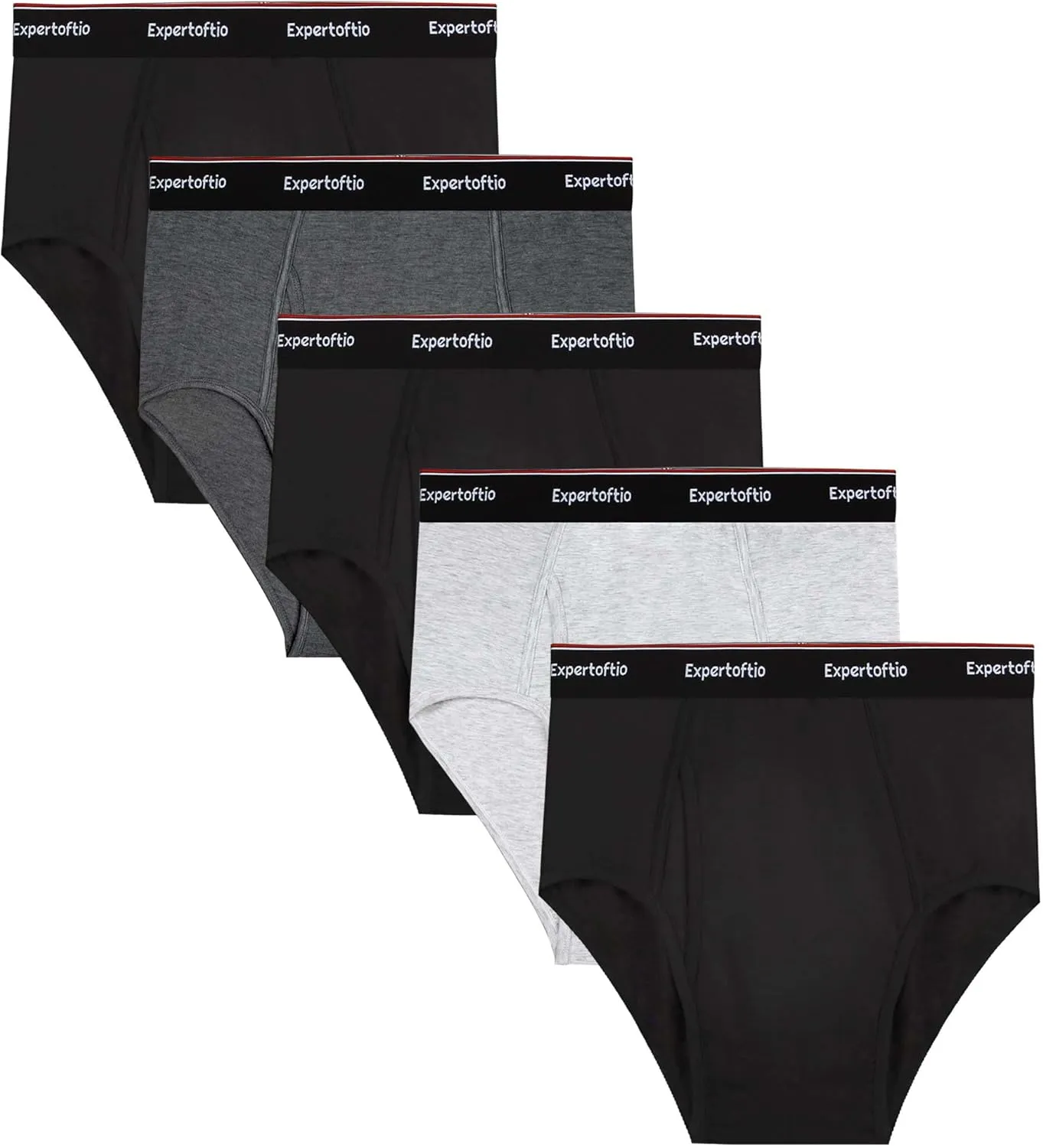 Men's Underwear Briefs Viscose from Bamboo Full Rise, Moisture Wicking Tagless Underwear for Men Pack Comfort Fly