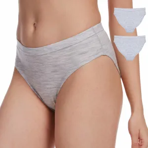 MERINNOVATION Women's Underwear Merino Wool Hipster Panties 2 Pack Soft Breathable Ladies Wool Briefs Moisture Wicking