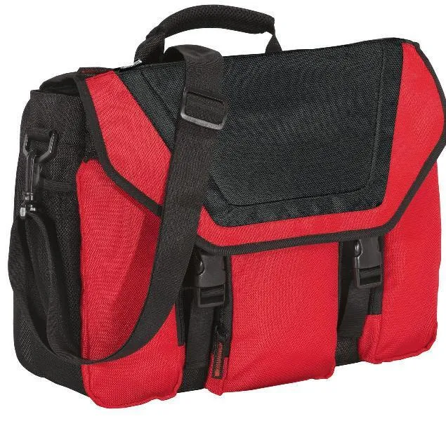 Messenger Bag Briefcase with 17 in Laptop Sleeve