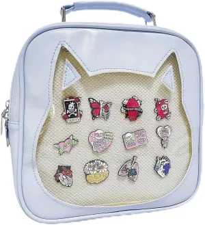 Messenger Shoulder Bags for Anime Display. Clear handbags Pin Display Bag.