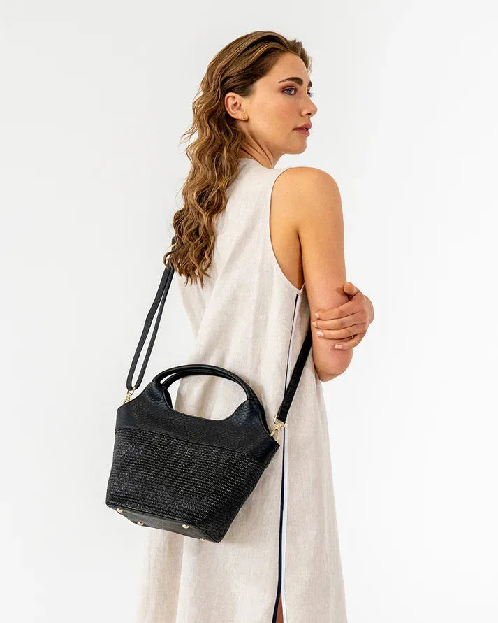Miller Tote Bag - Black Weave