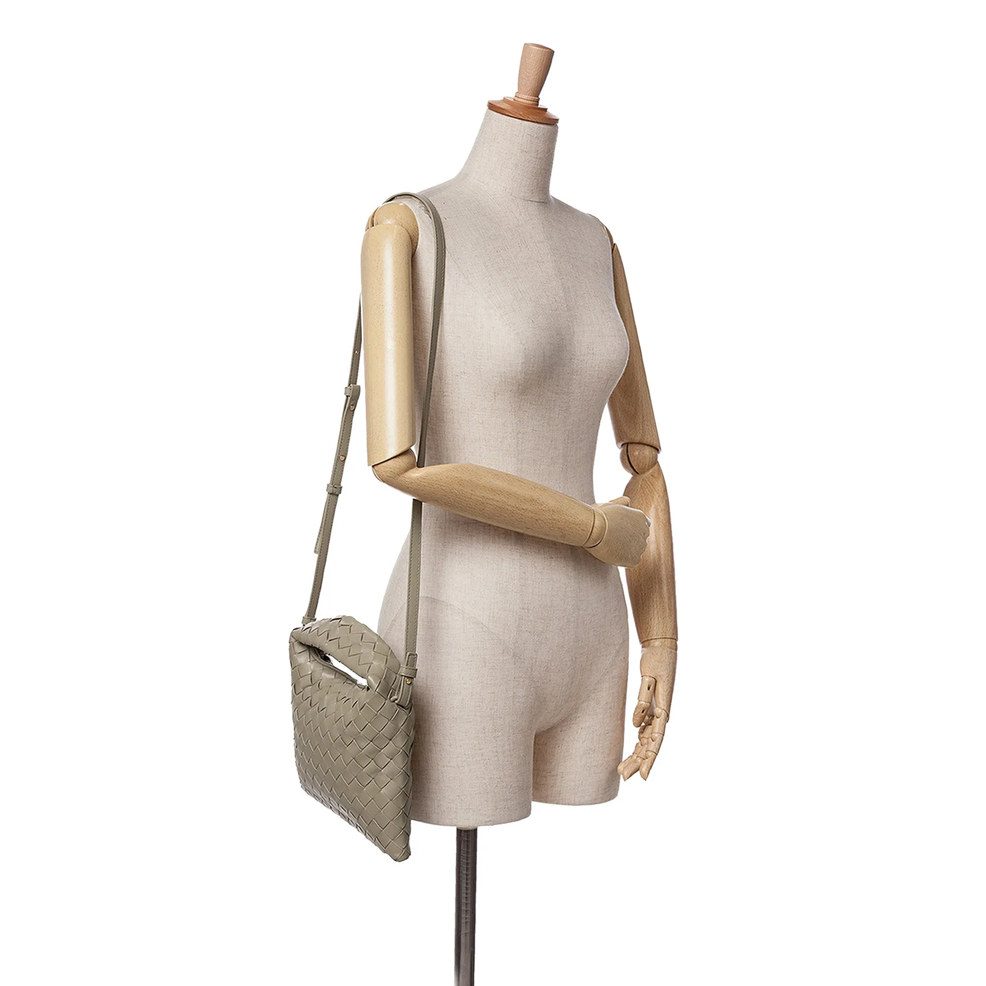 Mini Calfskin Intrecciato Hop Satchel