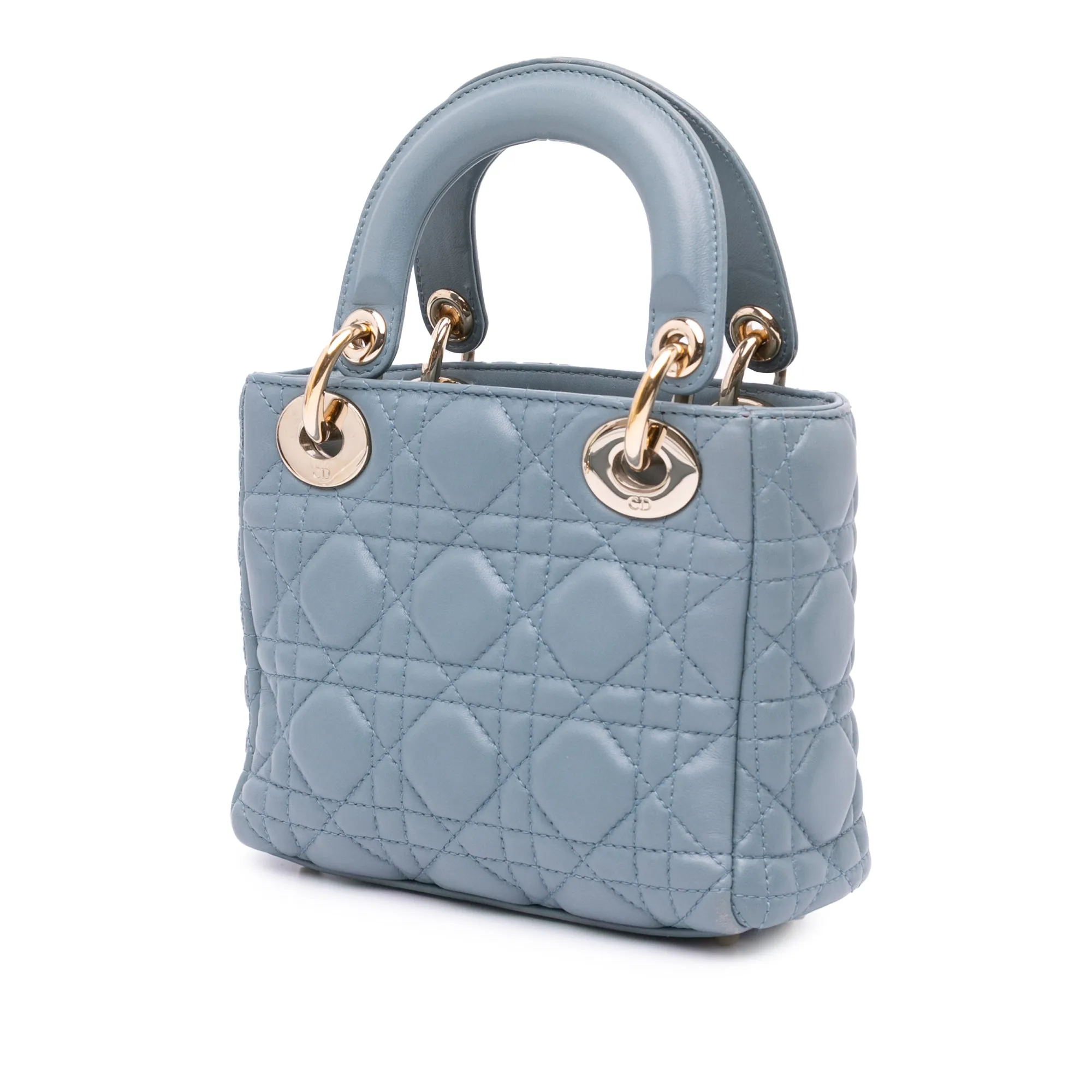 Mini Lambskin Cannage Lady Dior