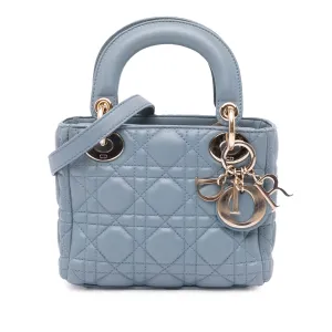 Mini Lambskin Cannage Lady Dior