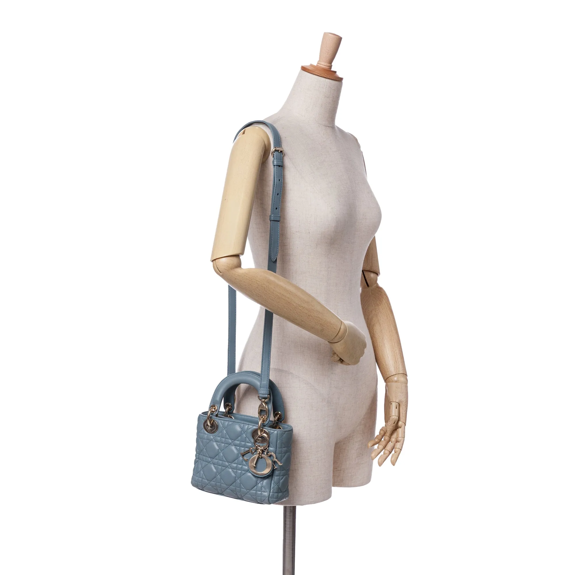Mini Lambskin Cannage Lady Dior