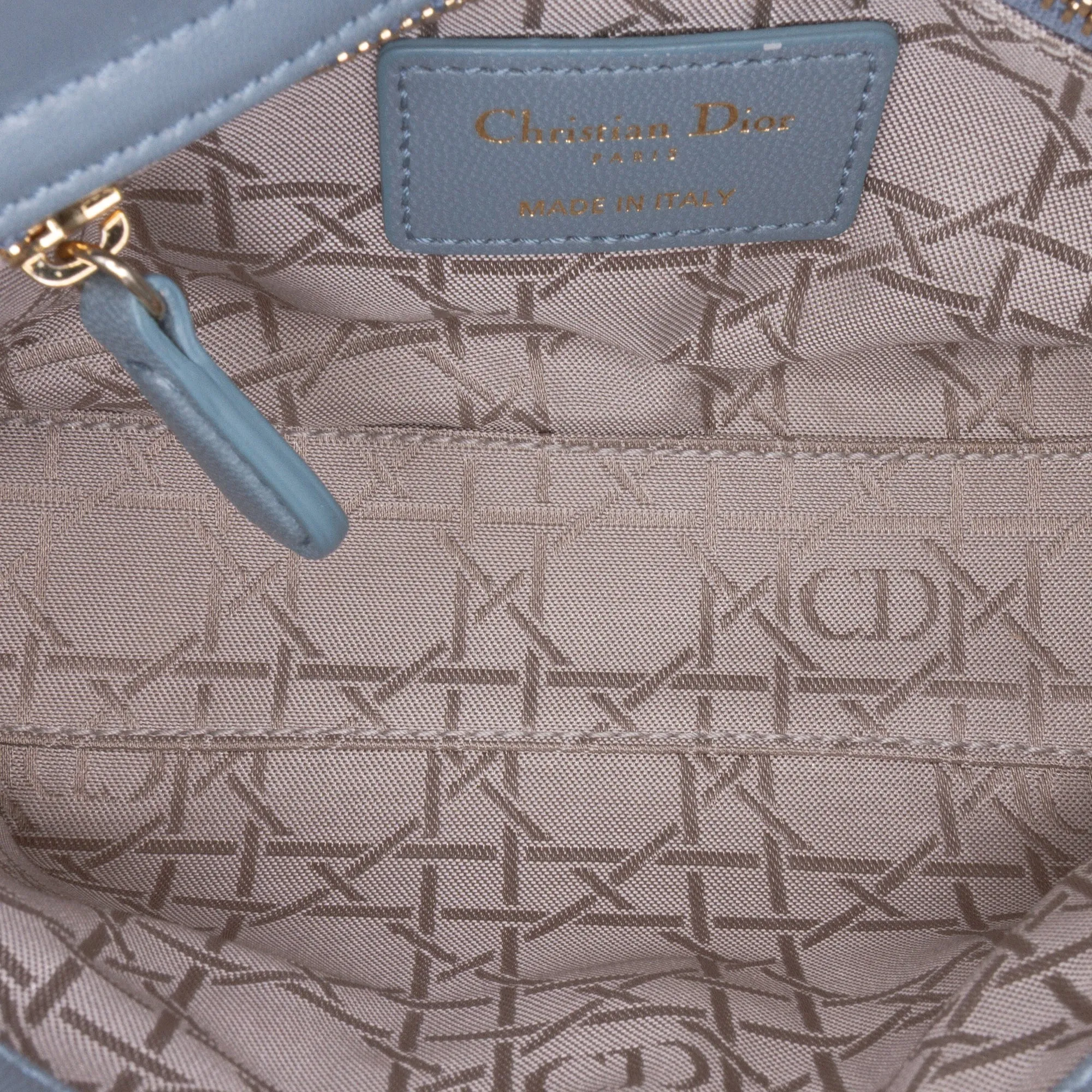 Mini Lambskin Cannage Lady Dior