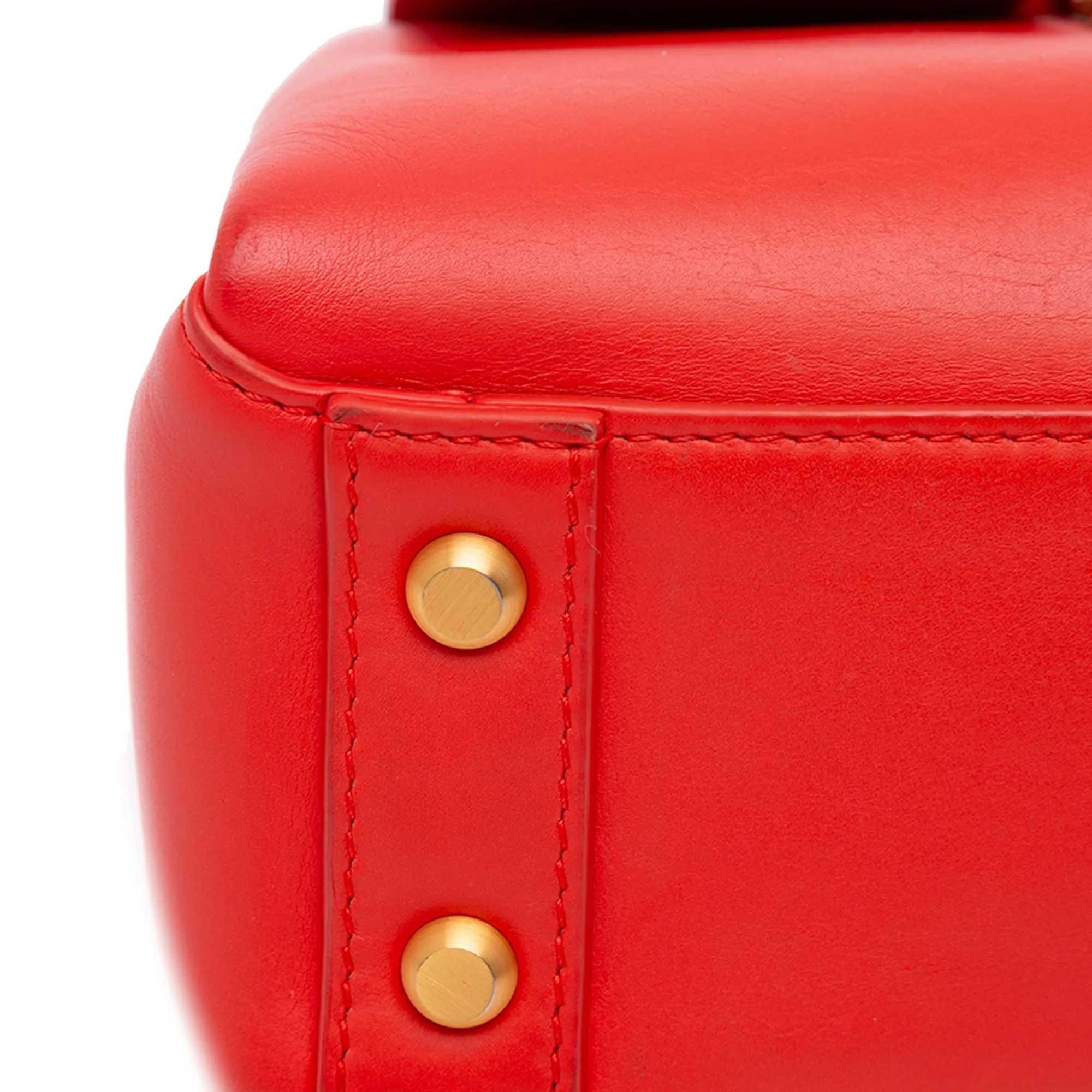 Mini Leather Piazza Top Handle Satchel