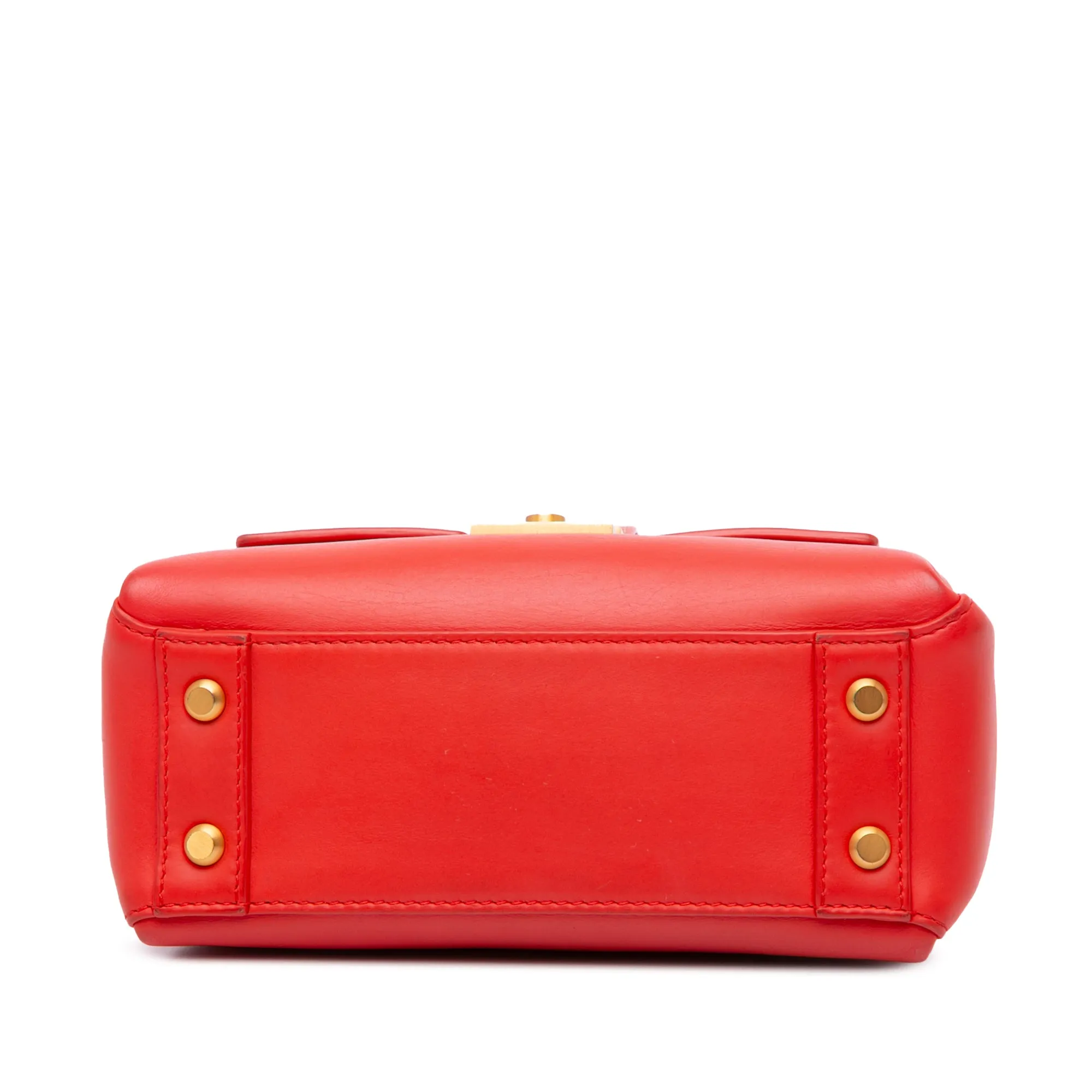 Mini Leather Piazza Top Handle Satchel